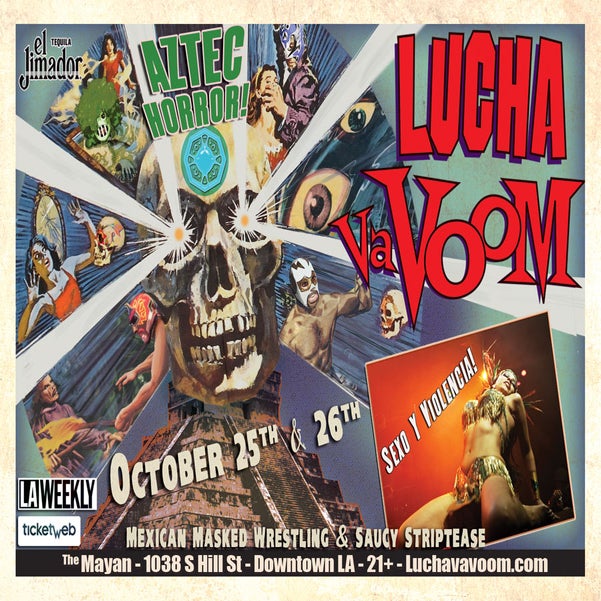 Image of Lucha VaVOOM poster Halloween 2012