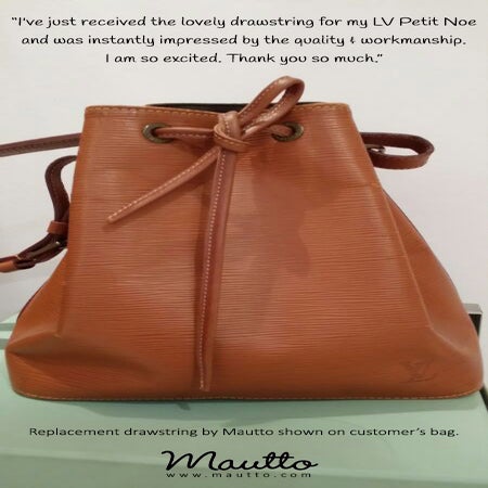 Louis Vuitton (LV) Drawstring Replacement for Noe Shoulder Bag | Attachable Straps/Handles for ...