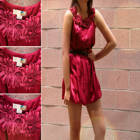  Satin Dress on Stylites     Red Satin Bubble Dress