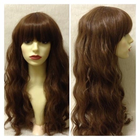 Image of Wren, Brown Wavy Crimped Curls Natural Boho Cosplay Wig
